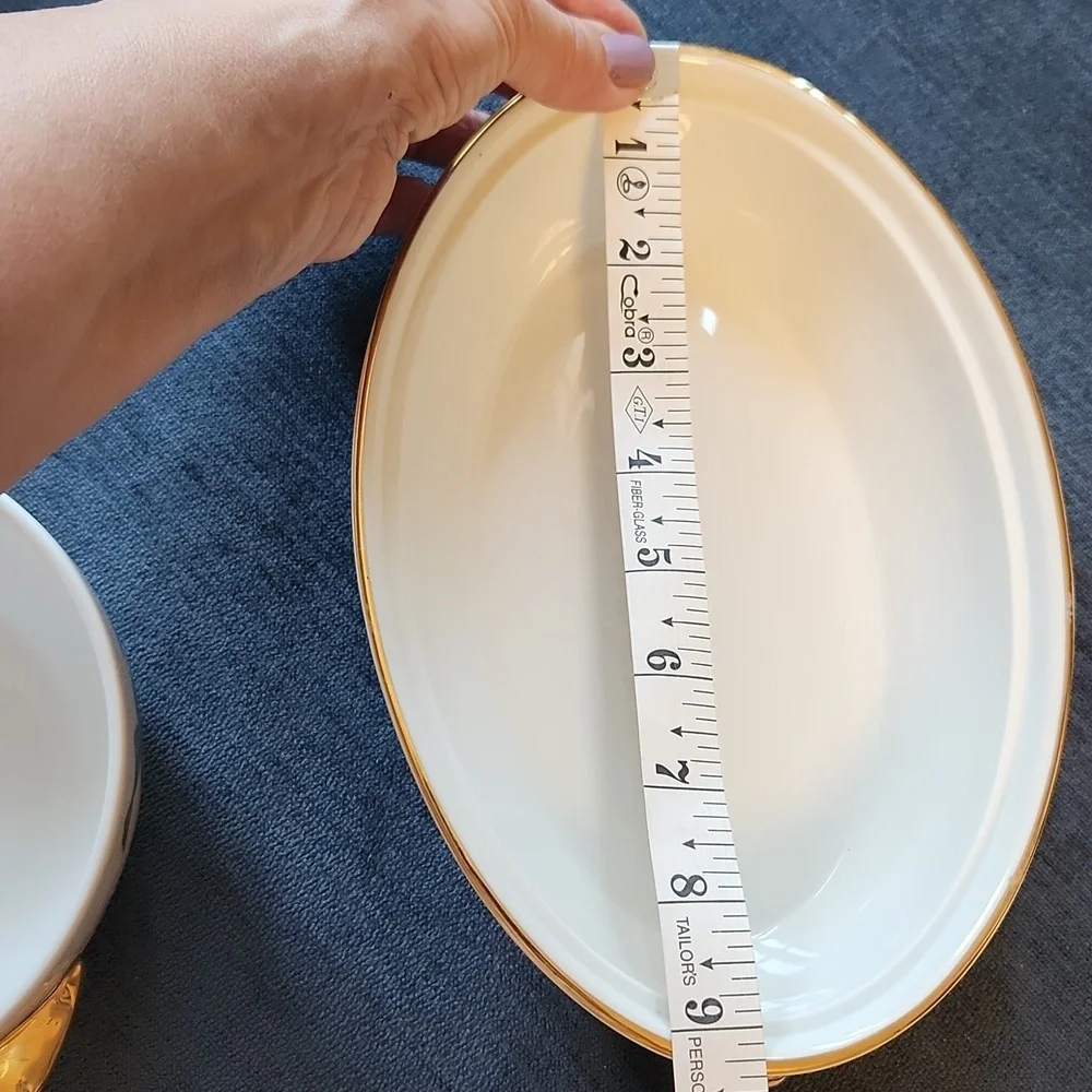 Set of 2 Vtg Royal Worcester Evesham Casserole Dish w/lids Fruits & Veg Prints